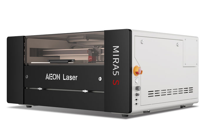 Aeon Mira5 S 巫师三啪啪啪视频 CO2 Desktop Laser Cutting Machine birds eye view